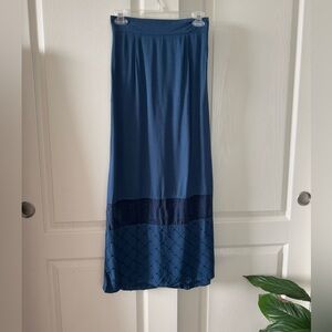 Johnny Was embroidered maxi skirt XS
